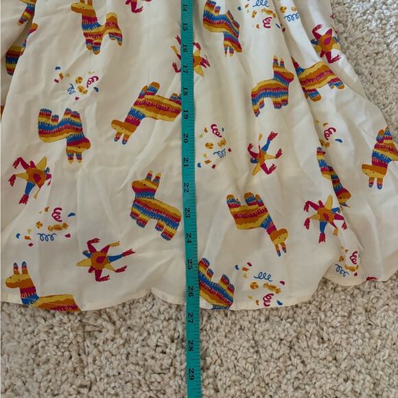 ModCloth Cream Stir Things Up Piñata Midi Skirt Small - Picture 11 of 11